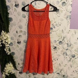 Orange/pink summer dress, size small